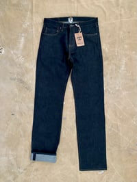 Image 2 of TELLASON SHEFFIELD STRAIGHT TAPERED CONE MILLS WHITE OAK JEANS (NEW) sz 32