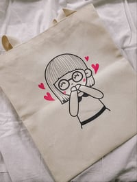 Shy Girl Tote Bag