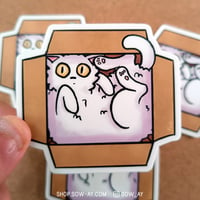 Image 1 of Cat delivery sticker
