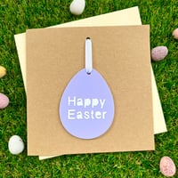 Image 3 of Personalised Easter Acrylic Egg Decoration Card