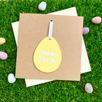 Image 4 of Personalised Easter Acrylic Egg Decoration Card