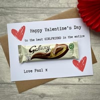 Image 1 of Girlfriend/Boyfriend Valentine's Day Chocolate Card