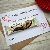 Image 2 of Happy Valentine's Day Chocolate Galaxy Open Card