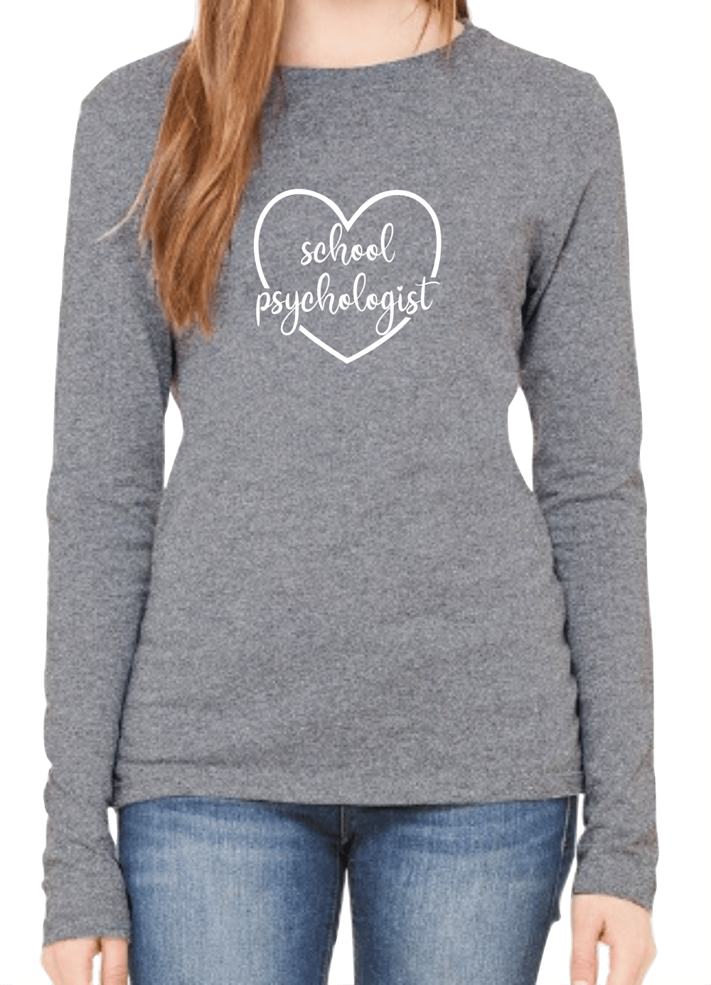Heart School Psychologist Cursive