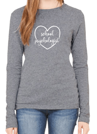 Image 3 of Heart School Psychologist Cursive
