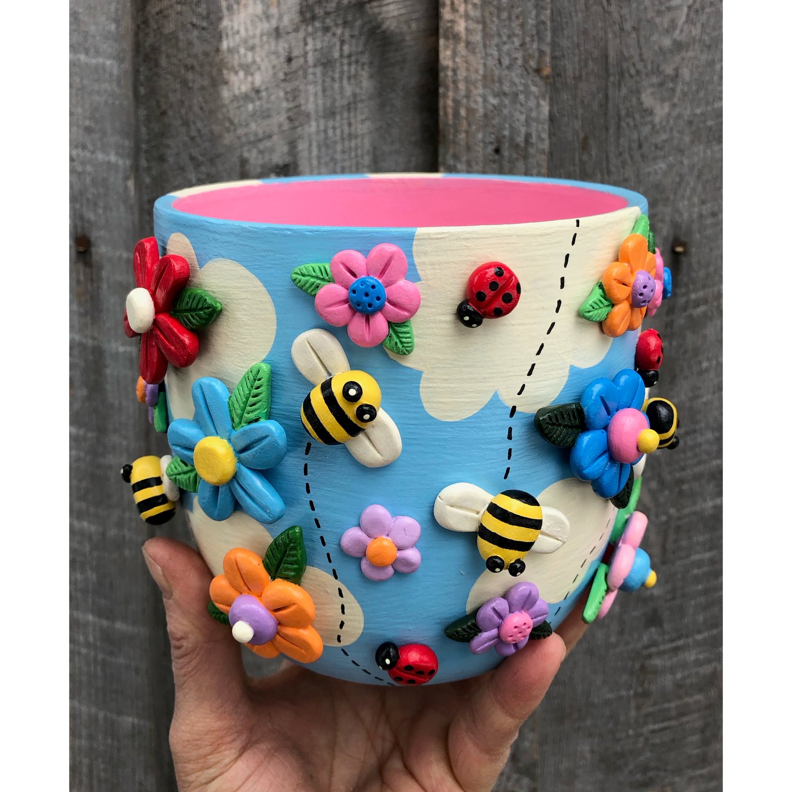 CRAZY for SPRING series - Bees, Flowers and Ladybugs Clay
