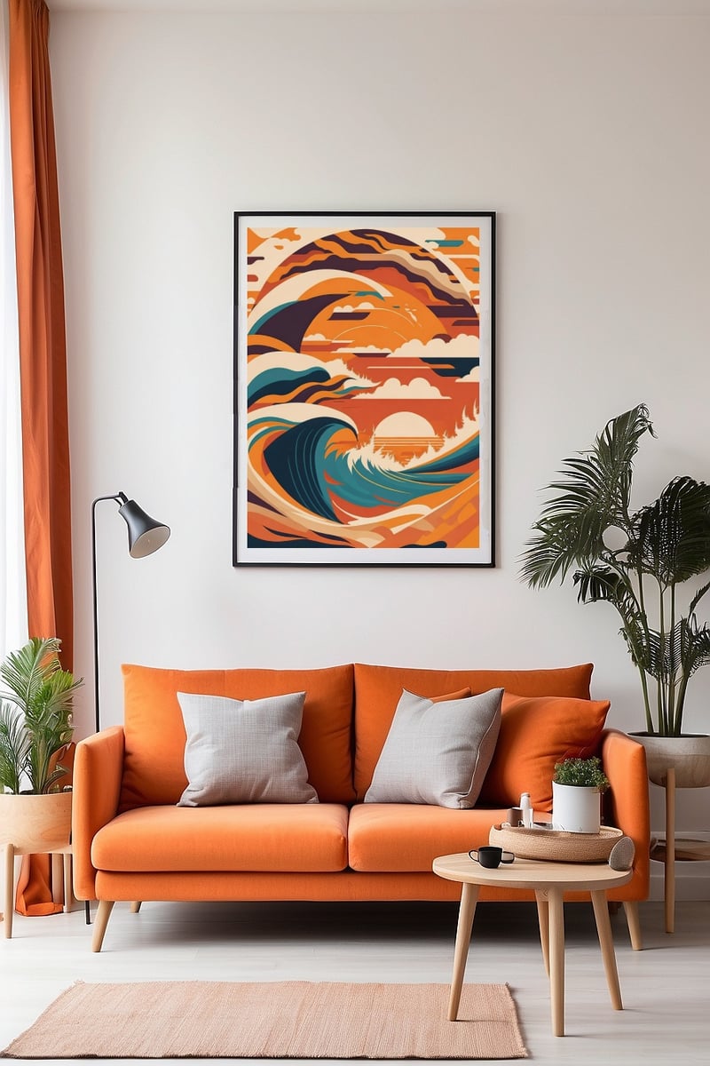 Orange Haze | Polygon Bear Cornish Design