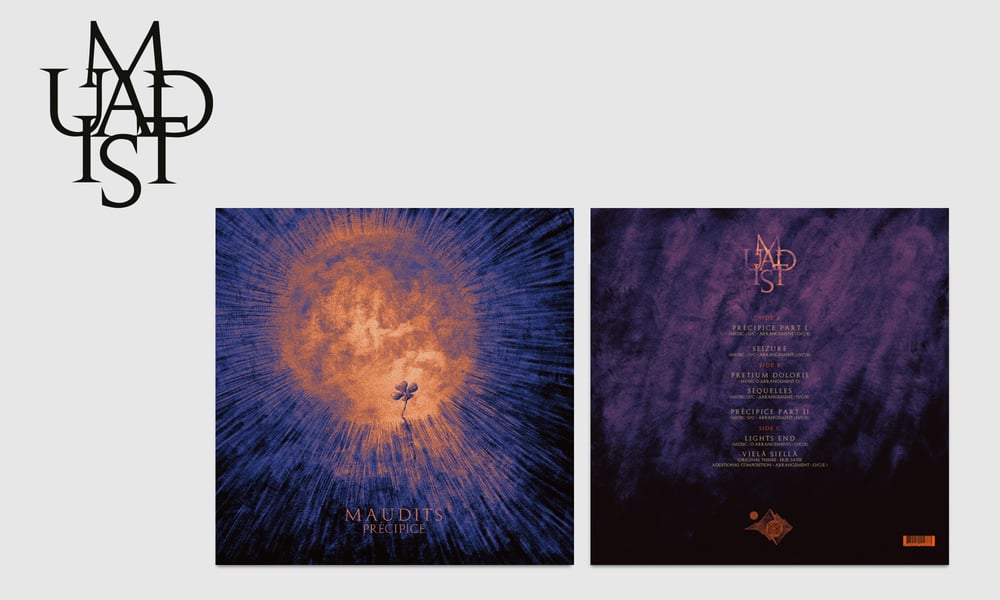 MAUDITS - PRECIPICE - Double LPS gatefold splatter + CD Digisleeve livret 4 pages.
