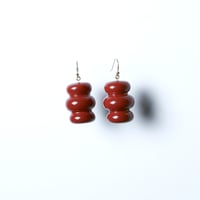 Image 2 of ECCOLA EARRINGS LACQUER RED