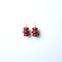 Image 1 of ECCOLA EARRINGS LACQUER RED