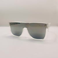 Image 1 of Silver Aviator Kid Sunglasses 