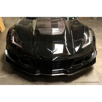 Image 2 of Chevrolet Corvette C7 / C7 Z06 Front Bumper Race Canards 2014-2019