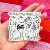 Image 2 of Kewpie Crosby Stills Nash & Young STICKER