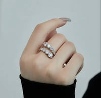Image 2 of Pave’ Sterling Silver Ring