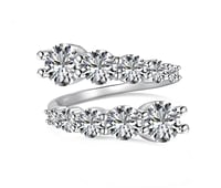 Image 1 of Pave’ Sterling Silver Ring