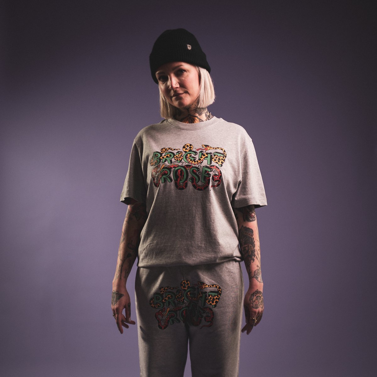 Snake Shirt Bright Rose Tattoo