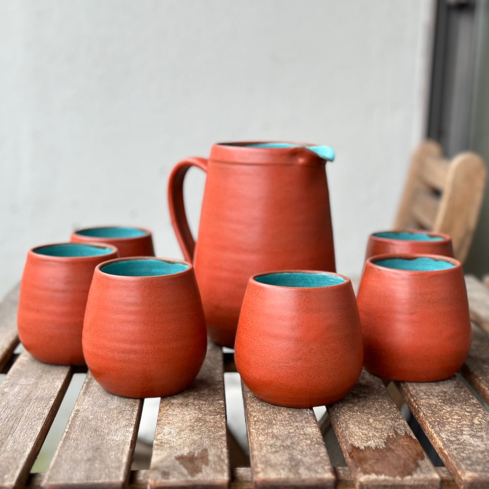 Image of Wrenetta Pitcher and 6 Cup set