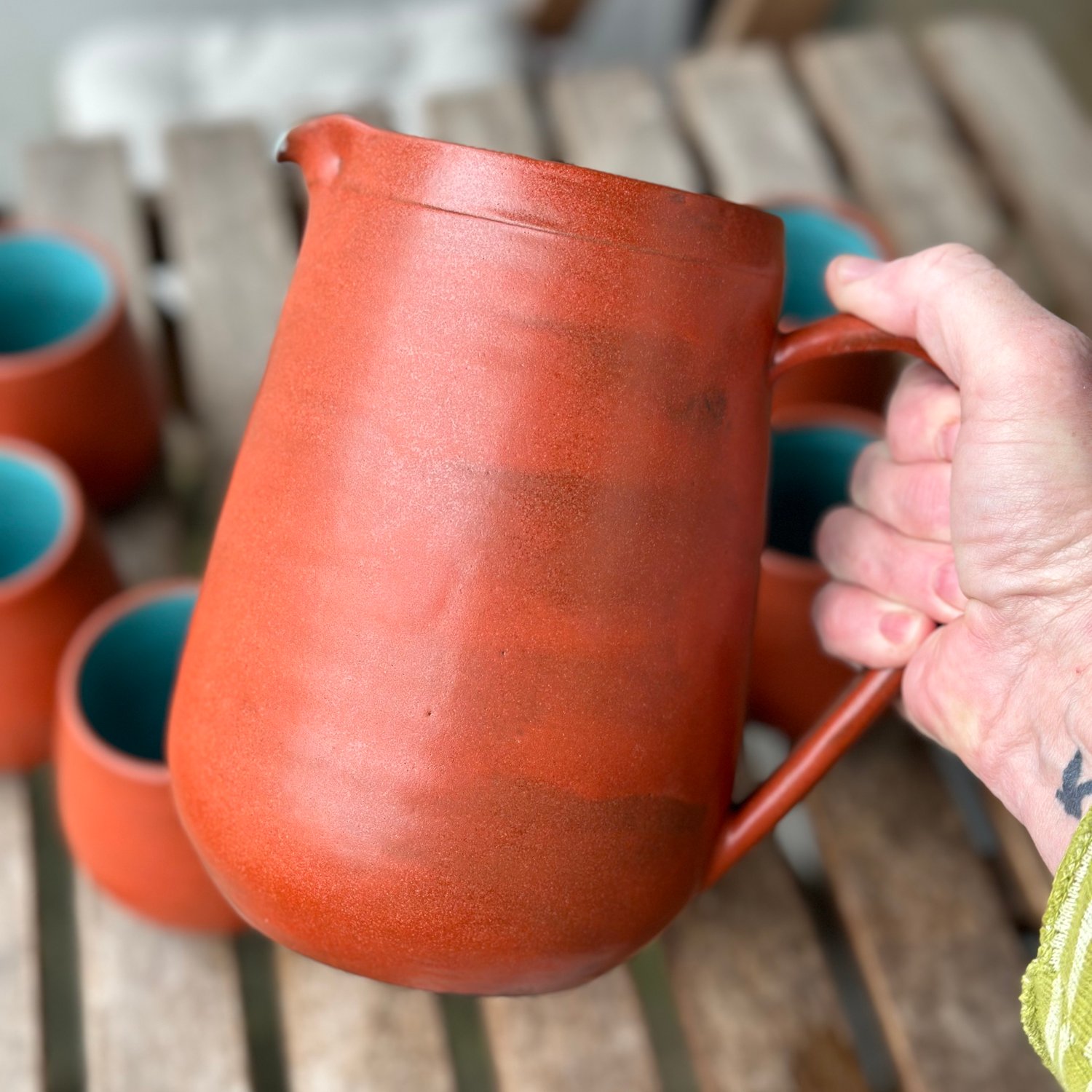 Image of Wrenetta Pitcher and 6 Cup set