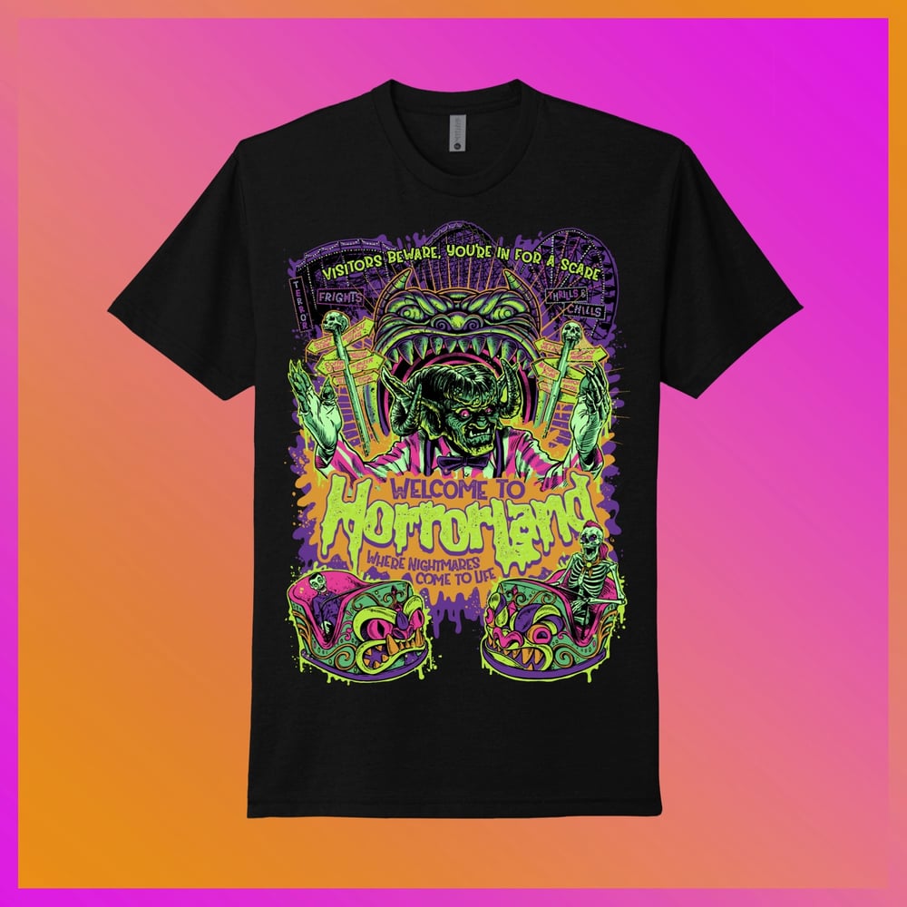 Image of HORRORLAND - BLACK SHORT SLEEVE