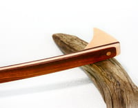 Image 1 of Handcrafted Wood Back Scratcher made of Exotic Wood of Padauk with Maple Backscratcher, Gift for mom