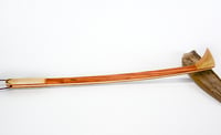 Image 3 of Handmade Wooden Backscratcher, Exotic Canary Wood with Maple, Unique Gift, Mothers Day Gift