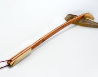 Image 4 of Handmade Wooden Backscratcher, Exotic Canary Wood with Maple, Unique Gift, Mothers Day Gift