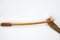 Image 4 of Handcrafted Exotic Wood Back Scratcher, Canary and Padauk with Maple Accent, Gift for Mom