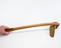 Image 2 of Handcrafted Wooden Backscratcher, Exotic Wood Padauk, Maple and Dark Walnut, Gift for mom