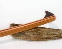 Image 1 of Handcrafted Wooden Backscratcher, Exotic Wood Padauk, Maple and Dark Walnut, Gift for mom