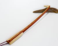 Image 5 of Handcrafted Wooden Backscratcher, Exotic Wood of Padauk and Tiger Wood, Maple, Gift for mom