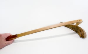 Image of Handcrafted Exotic Wood Backscratcher made with Paduak and Maple, Gift for mom, Back Scratcher
