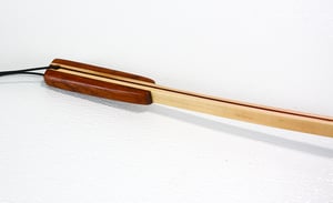 Image of Handcrafted Exotic Wood Backscratcher made with Paduak and Maple, Gift for mom, Back Scratcher