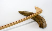 Image 1 of Handcrafted Exotic Wood Backscratcher made with Paduak and Maple, Gift for mom, Back Scratcher