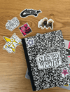WASTED YOUTH COMPOSITION NOTEBOOK + STICKERS