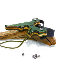 Image 2 of Wooden Sling shot, OTF Right Hander slingshot, Wood Catapult, Hunting Gift, Gift for him