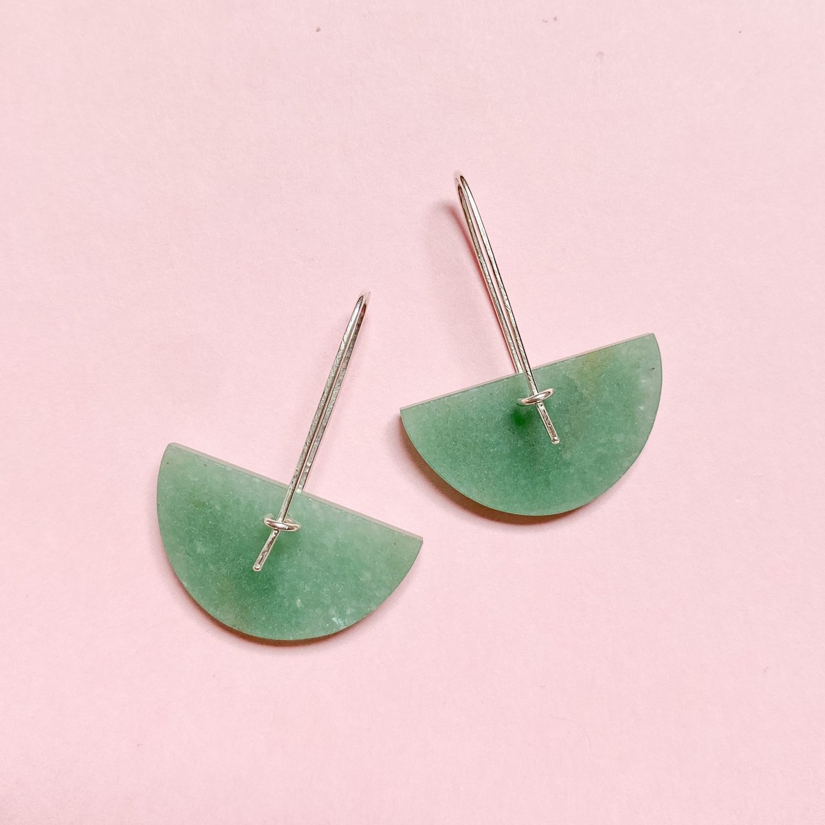 Image of Green Aventurine Earrings 