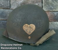 Image 4 of WWII M2 101st Airborne 502nd PIR Helmet D-bale Front Seam Paratrooper Liner NCO 