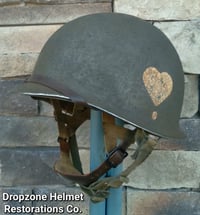 Image 3 of WWII M2 101st Airborne 502nd PIR Helmet D-bale Front Seam Paratrooper Liner NCO 