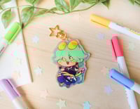 Image 1 of Baekhyun Heartsteel Ezreal Holo Acrylic Keychain and Sticker Set