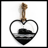 Chapel Rock, Perranporth Heart
