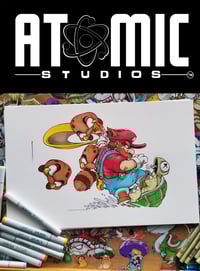 THE MARIO SLIDE ORIGINAL ART SIGNED 