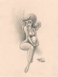 "Jane" Original Pinup Drawing