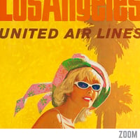 Image 2 of United Airlines - Los Angeles | Stanley Walter Galli - 1960 | Travel Poster | Vintage Poster