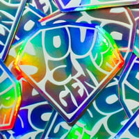 'You're a Gem' Holographic Sticker