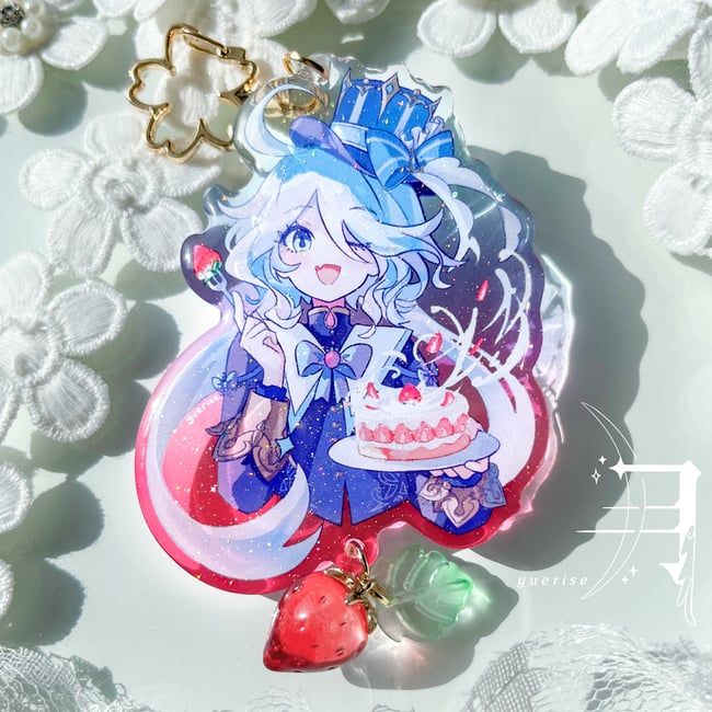 Glassy Strawberry II genshin charms