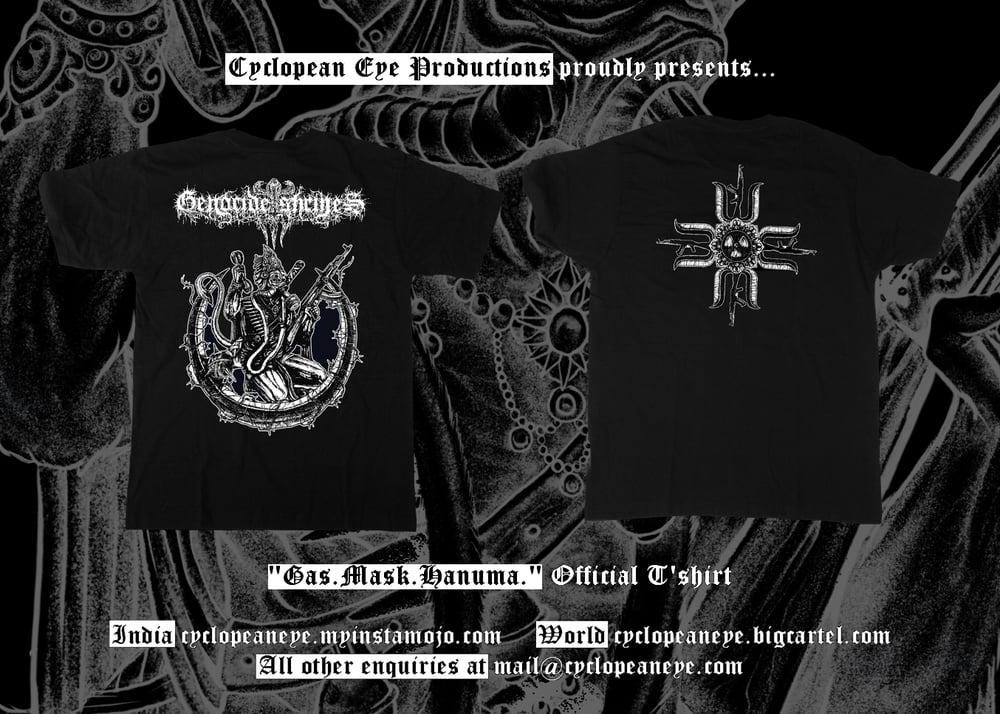 Image of Genocide Shrines - Gas Mask Hanuma Tee shirt