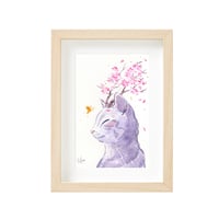 'Sakura Cat' Original Painting