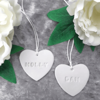 Clay Wedding place setting, Clay wedding favour