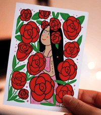 Image 1 of La Vie en Rose Greeting Card