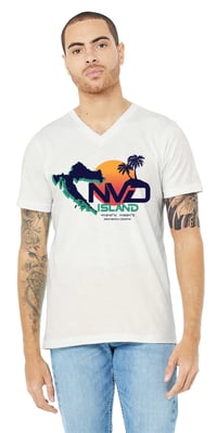 Image 2 of NV'D Island "Croatia" Unisex Shirt (Grey or Off White) (Crew or V-Neck)